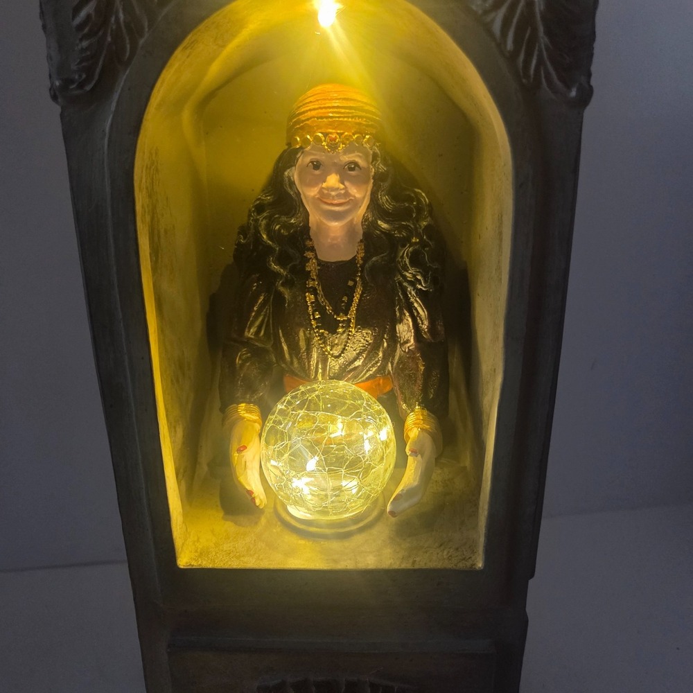Eerie Charm Madame Rosa LED Fortune Teller Lighted Crystal Ball Halloween Decor